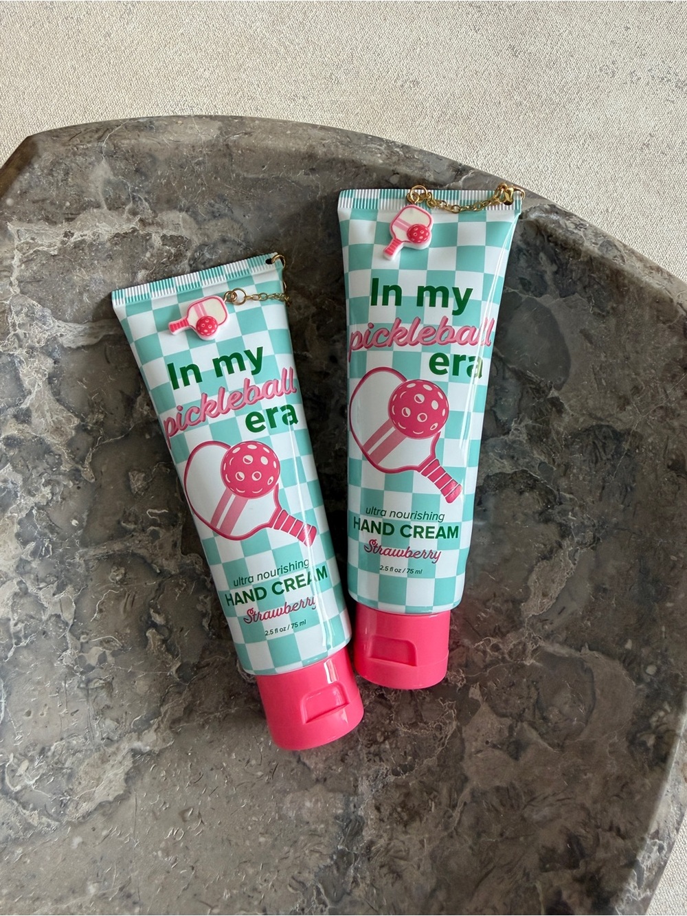 Strawberry Pickleball Era Ultra Nourishing Hand Cream - Pink/Teal - EACH